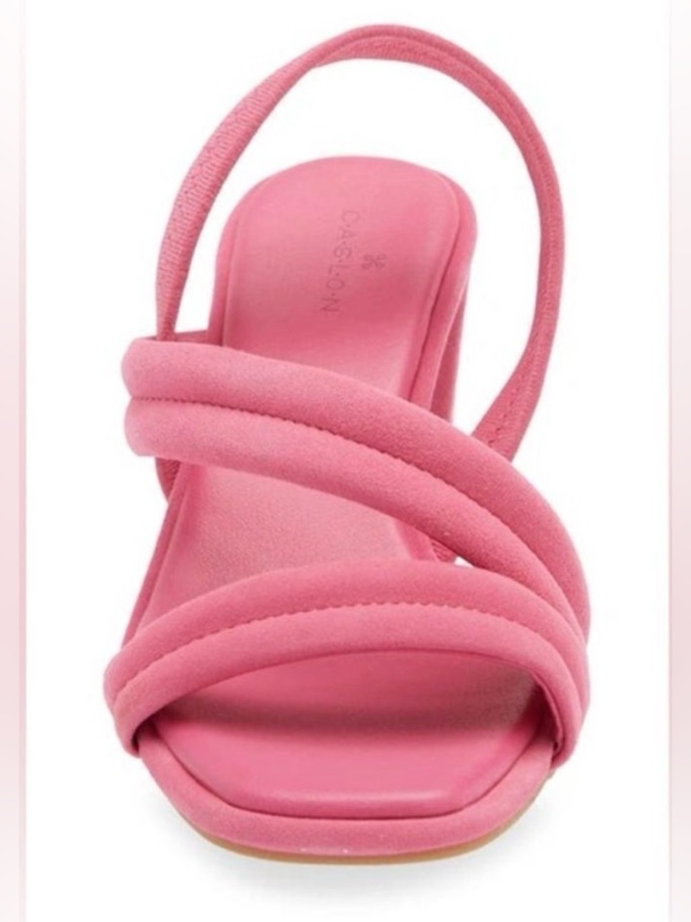 Caslon "Lennyn" Strappy Slingback, Block Heeled Sandals, Pink Suede, Sz 9.5M,GUC - Picture 8 of 12